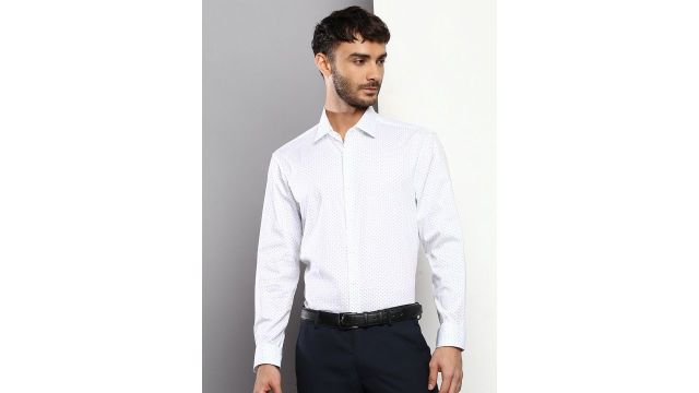 Calvin Klein Jeans Men Printed Organic Cotton Formal Shirt
