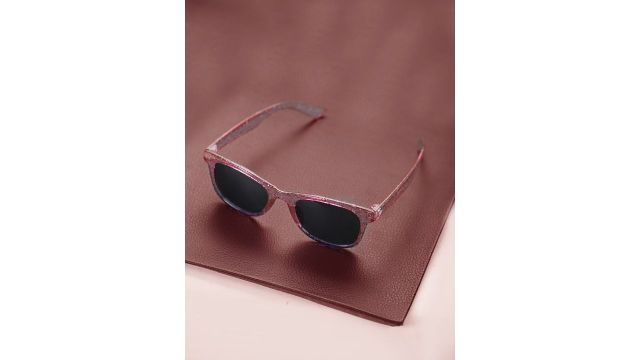Carlton London Girls Black Lens & Pink Square Sunglasses