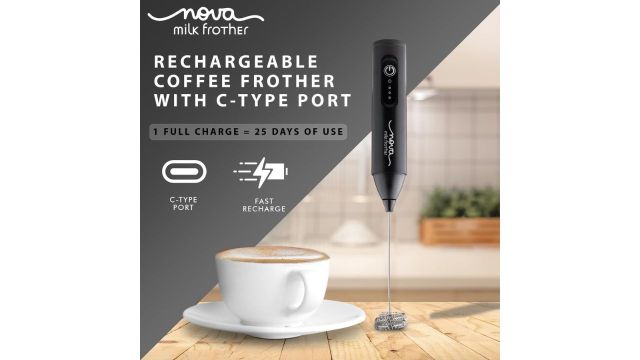 Coffee Frother Electric Rechargeable Coffee Maker