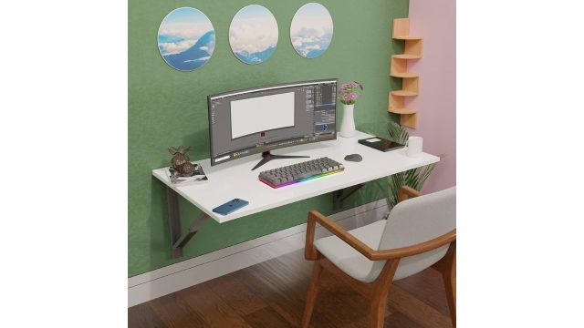 Compal Sturdy Steel Bracket Wall Mounted Folding Study Table