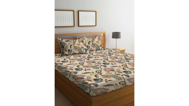 DECOMIZER 240 TC Microfiber Soft Cotton Single Bed Bedsheet