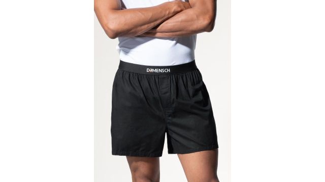DaMENSCH Men Solid Black Ultra-Light Cotton Regular Fit Inner Boxer