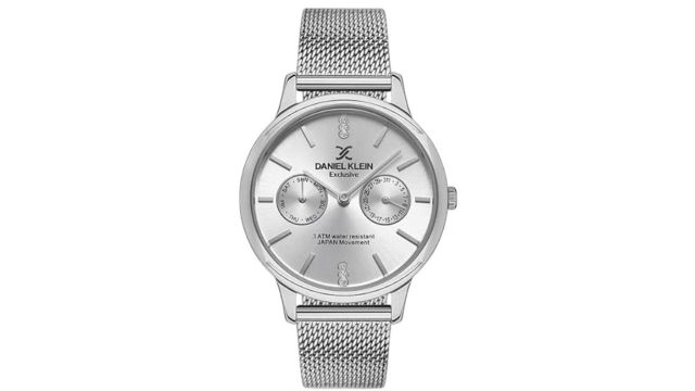 Daniel Klein Exclusive Women Embellished Round Foldover Watch