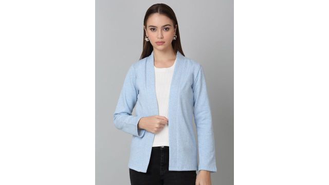 Dressitude Full Sleeves Front Open Cotton Fleece Shrug