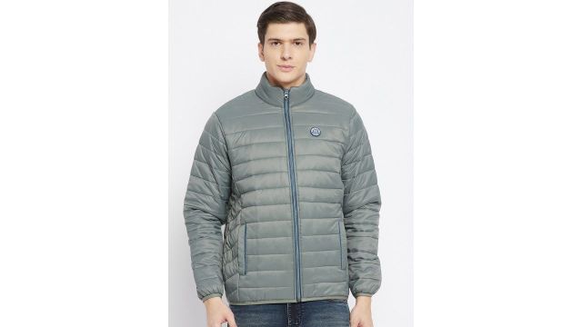 Duke Men Green Puffer Jacket