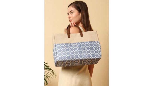 ENSAC Geometric Printed Tote Bag