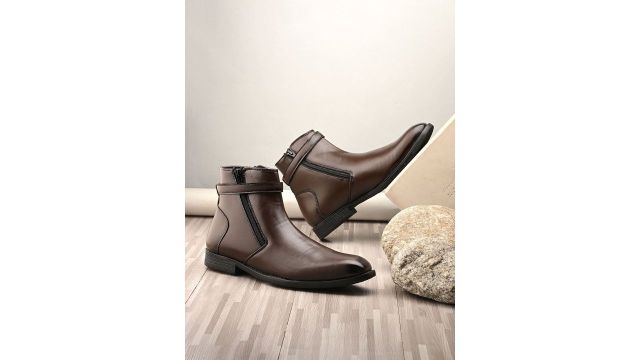 Eego Italy Men Anti Slip Grip Chelsea Formal Boots
