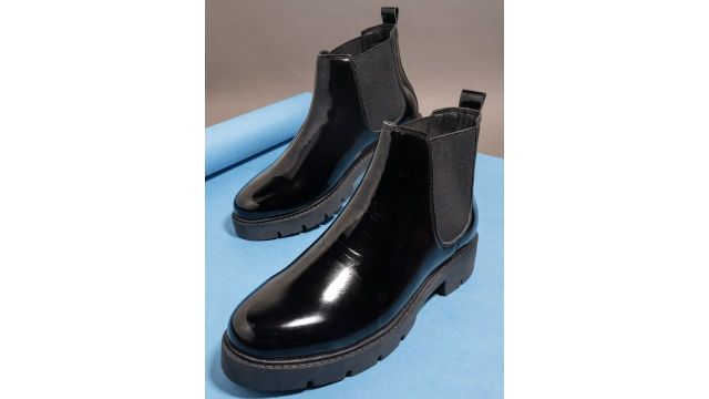 El Paso Women Black Flat Boots
