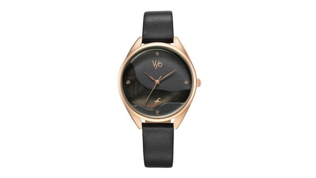 Fastrack Women Solid Dial & Leather Straps Analogue Watch FV60041WL01