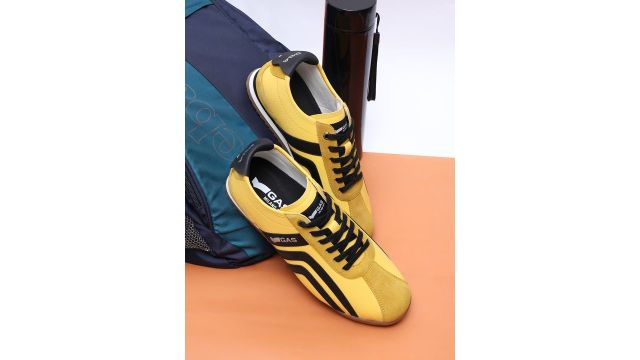 GAS Men Striped Lace-Ups Sneakers