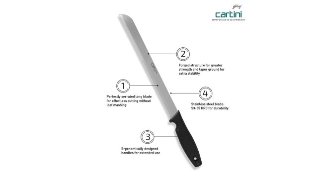 Godrej Locks Cartini Classic Bread Knife
