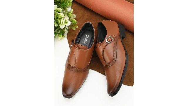 HERE&NOW Men Formal Monk Shoes