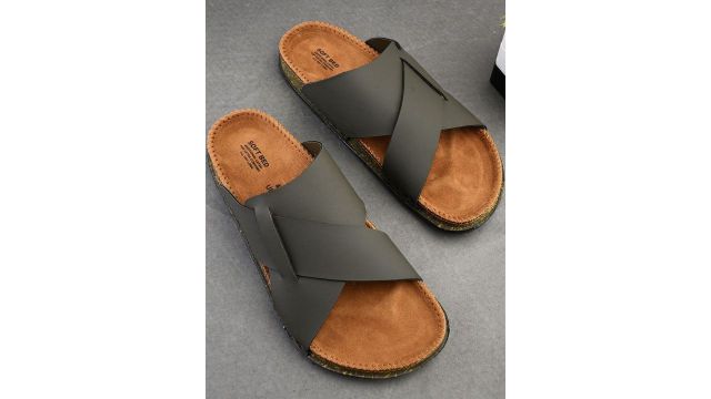 HERE&NOW Men Suede Comfort Sandals