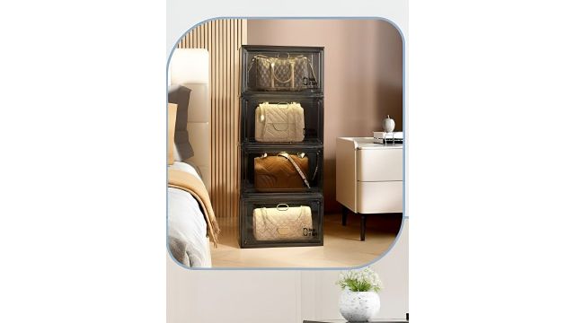 HOUSE OF QUIRK Black 2 Pieces Super Strong Magnetic Door Shoes Organisers