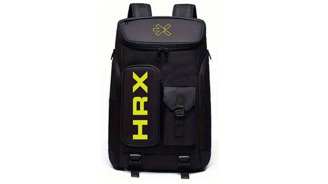 HRX Unisex Printed Typography Backpack (41 L)