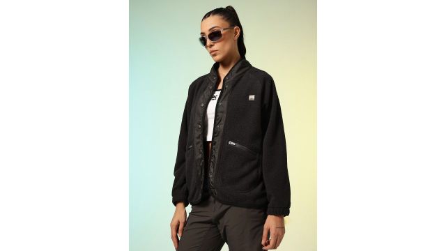 HRX by Hrithik Roshan High Neck Outdoor Fleece Sweatshirt