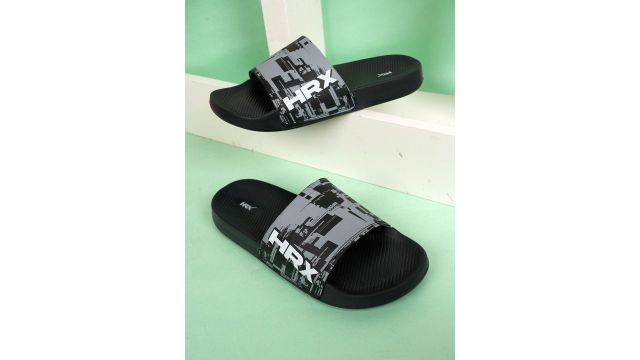 HRX by Hrithik Roshan Unisex Printed Sliders