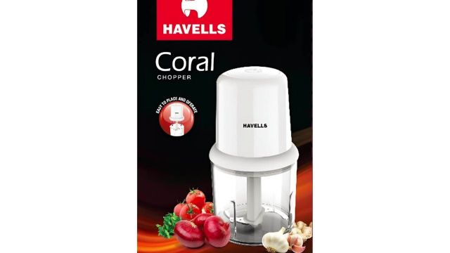 Havells 200W One Touch Press Mini Electric Chopper (750 ml, 2-year warranty)