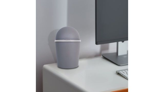 Heart Home Table Dustbin with Swing Lid