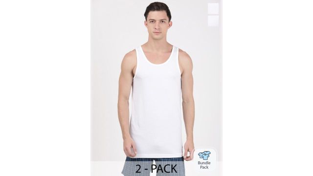 Jockey Pack Of 2 Super Combed Cotton Vest-8820