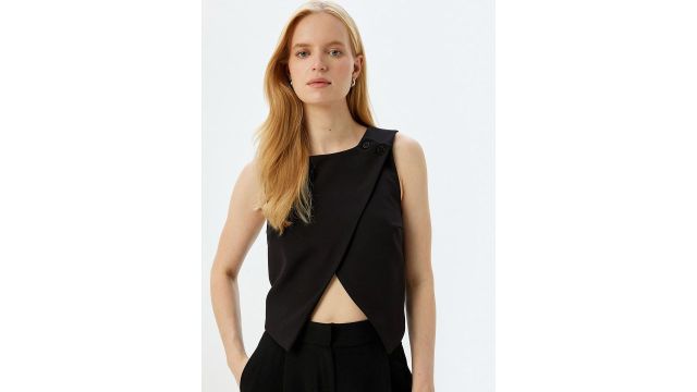 Koton Sleeveless Waistcoat With Button Closure