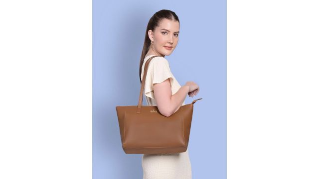 Lavie Women Betula Large Tote Handbag – Tan Embellished
