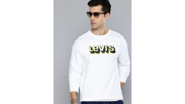 Levi’s Brand Logo Printed Pure Cotton Sweatshirt