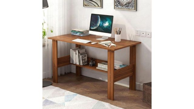 Lukzer Engineered Wood Computer Desk