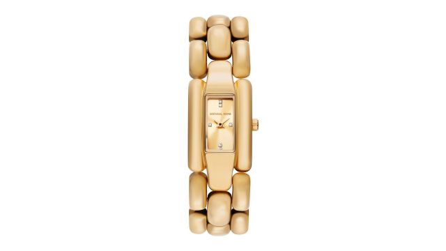 MK4921 Hally (gold rectangular, embellished dial, minimal functions)