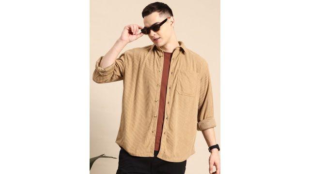 Mast & Harbour Classic Corduroy Casual Shirt