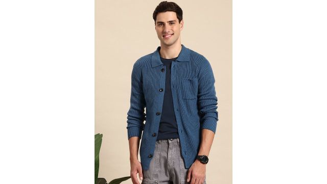 Mast & Harbour Chest Pocket Longline Cardigan