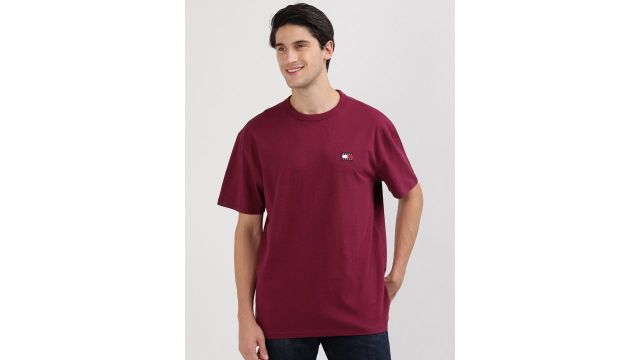Tommy Hilfiger Men Solid Applique T-shirt