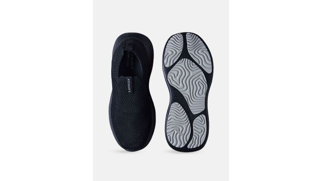 NEEMANS Unisex Textured Knit Trainer Sneakers