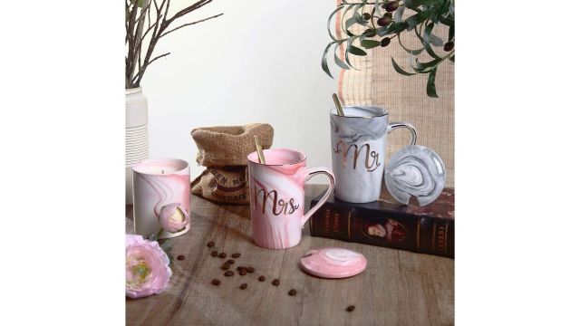 NYRWANA Coffee Mug Mr & Mrs Set