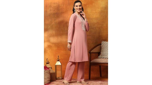 Nayam By Lakshita Women Embroidered Regular Thread Work Kurta Sets