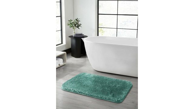 OBSESSIONS Green 2400 GSM Anti-Skid Bath Rug