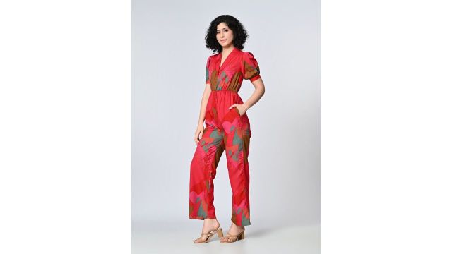 OTIRA Women Printed Basic Jumpsuit
