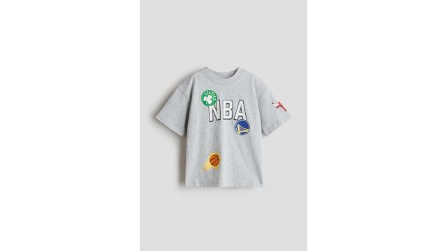 Oversized Printed T-shirt (NBA teams print)