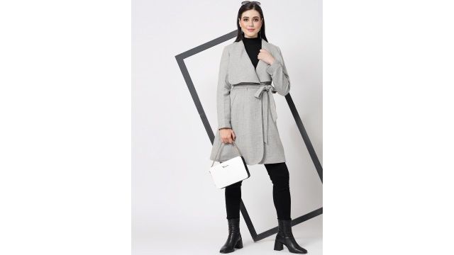 Owncraft Women Herringbone Wool Overcoat