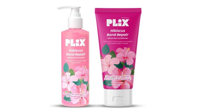 PLIX THE PLANT FIX 2Pcs Hibiscus Bond Repair Advanced Shampoo & Conditioner