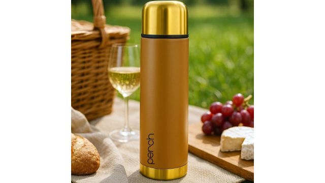 Perch California Hot and Cold Steel Water Bottle 1 LTR