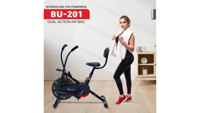 PowerMax Fitness BU-201 Dual Action Air Bike