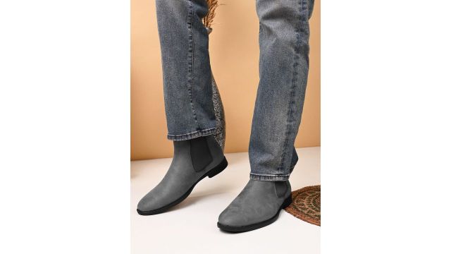 Provogue Men Platform Mid-Top Chelsea Boots