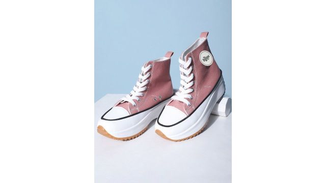 Roadster The Lifestyle Co. Pink Canvas High-Top (PVC sole)