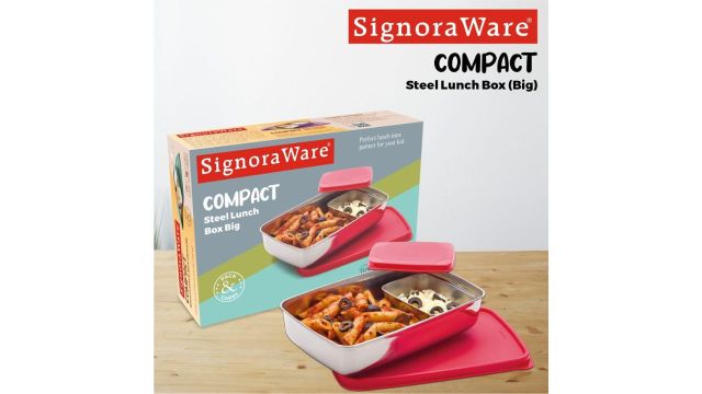 SIGNORA WARE Compact Stainless Steel Big Lunch Box