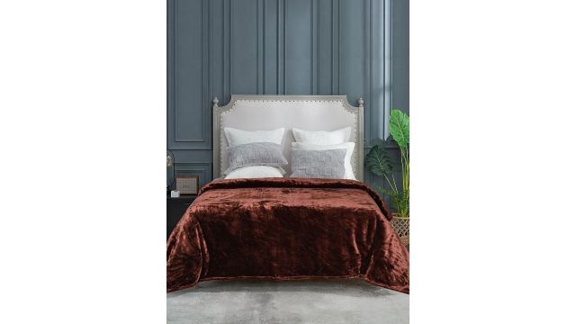 Saral Home Brown Light Weight Silky-Soft Single Bed Quilt/Blanket