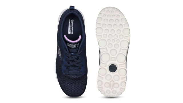 Skechers Go Walk Travel – Fun Journey Women Textile Walking Non Marking Shoes