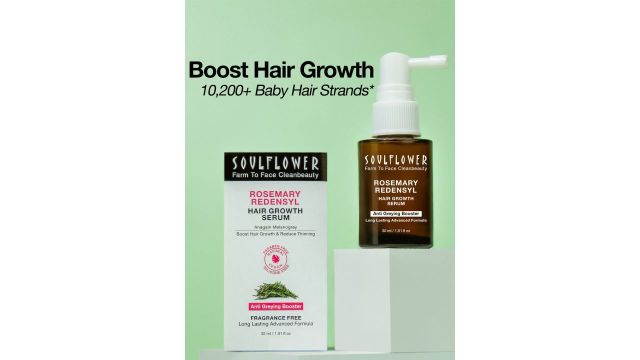 Soulflower Hair Growth Serum - Redensyl Rosemary Melanogray