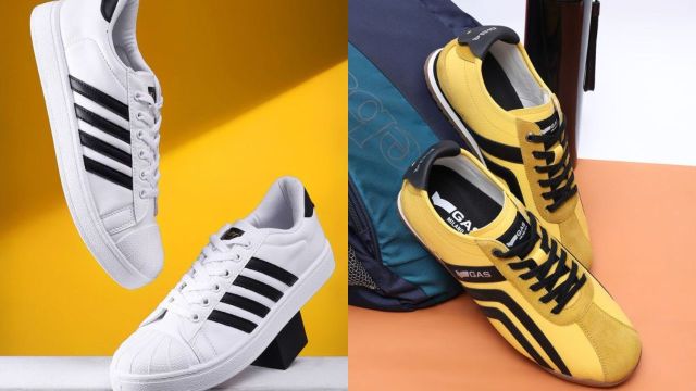 Striped sneakers are the fastest “sporty upgrade” you can wear