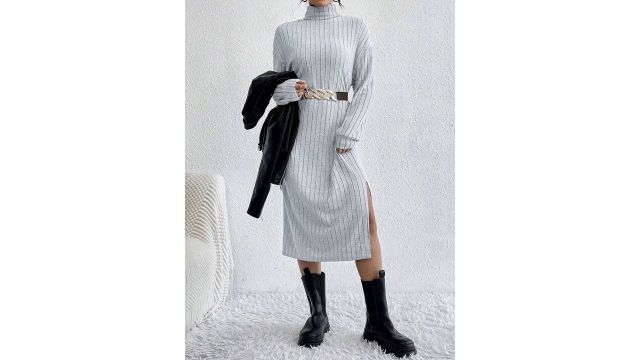 StyleCast x Revolte Women Turtle Neck Jumper Dress